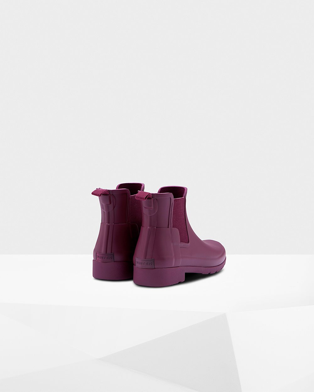 Botas Chelsea Refined Slim Fit Hunter Mujer - Morados - 236947MPS